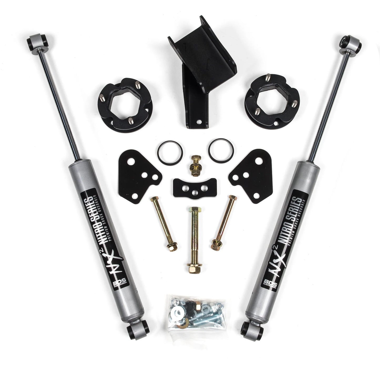 BDS 2019-2023 FORD RANGER,4WD,2.5" LEVELING KIT,NITRO SHOCKS