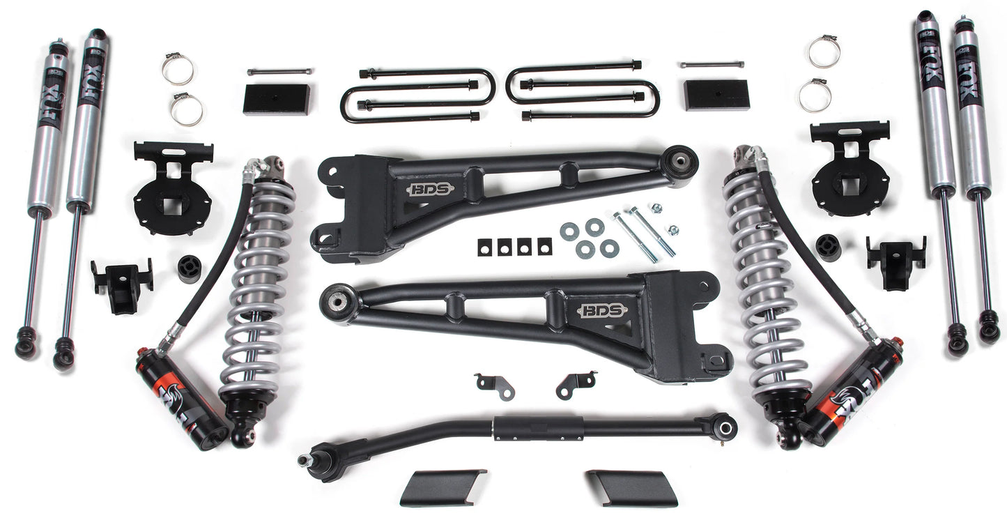 BDS 2020-2022 F250,F350 4WD 3" RADIUS ARM SUSP. LIFT,1" REAR,FOX COILOVER,SHOCKS