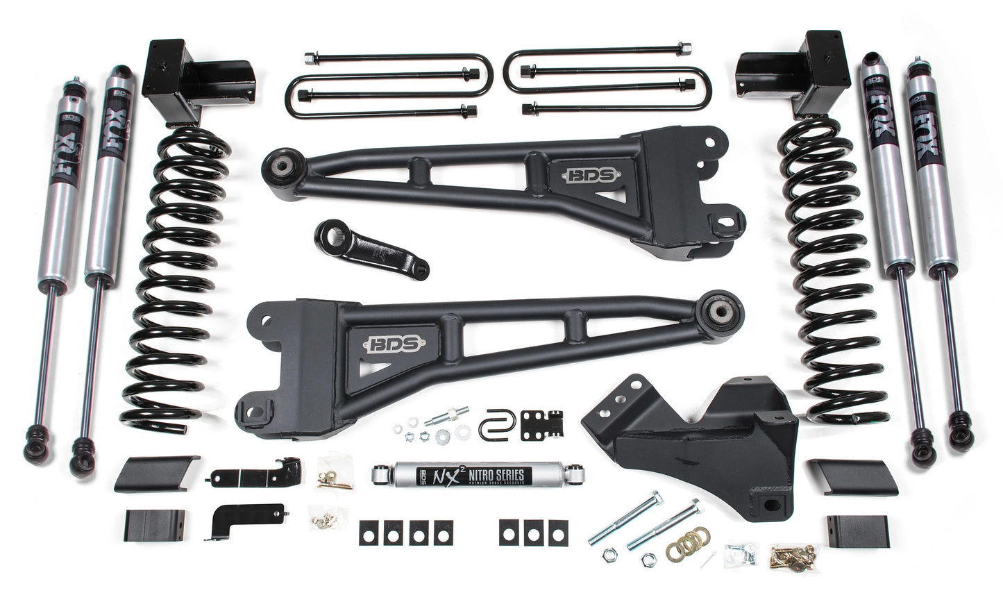 BDS 2020-2022 FORD F-250,F-350 SUPER,4WD,GAS 5" RADIUS ARM LIFT,FOX 2.0 SHOCKS