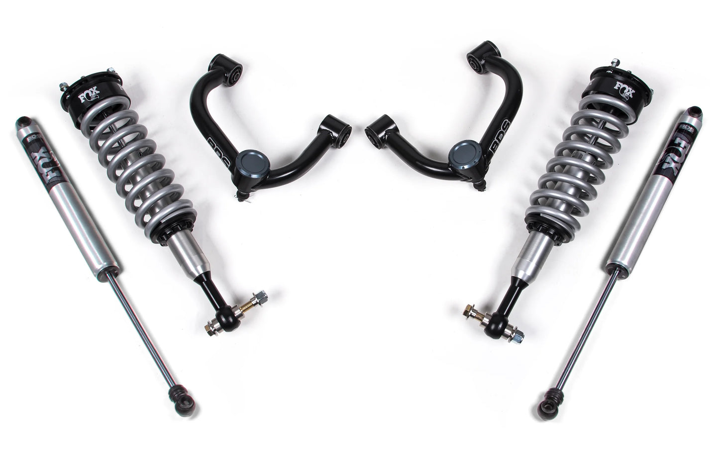 BDS 2014-2020 FORD F-150,4WD,2" LEVELING KIT,FOX 2.0 COILOVERS,REAR FOX 2.0
