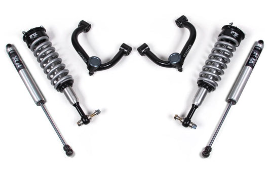 BDS 2014-2020 FORD F-150,4WD,2" LEVELING KIT,FOX 2.0 COILOVERS,REAR FOX 2.0