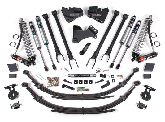 BDS 17-19 FORD F-250,F-350,4WD,DIESEL 4" LIFT,4-LINK,LEAFS,FOX 2.5,REAR FOX 2.0