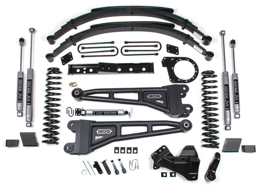 BDS 20-22 FORD F-250,F-350,4WD,DIESEL 7" RADIUS LIFT KIT,LEAFS,NITRO SHOCKS