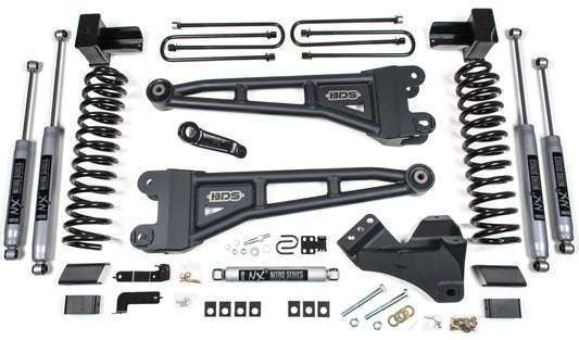 BDS 2020-2022 FORD F-350 SUPER DRW,4WD,GAS 4" RADIUS ARM LIFT KIT,NITRO SHOCKS