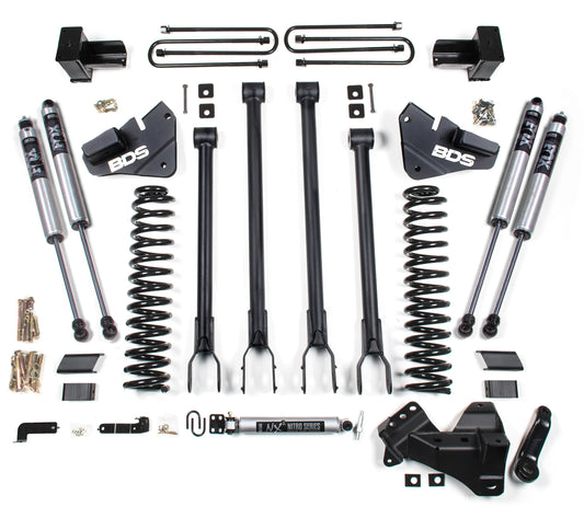 BDS 20-22 FORD F-350 SUPER DRW,4WD,DIESEL 4" LIFT KIT,4-LINK,FOX 2.0 SHOCKS