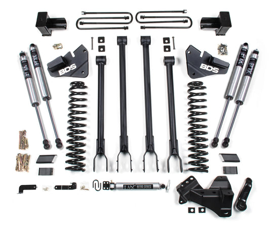 BDS 20-22 FORD F-250,F-350 4WD,DIESEL,5" LIFT,4" BLOCK,4-LINK,FOX 2.0 SHOCKS