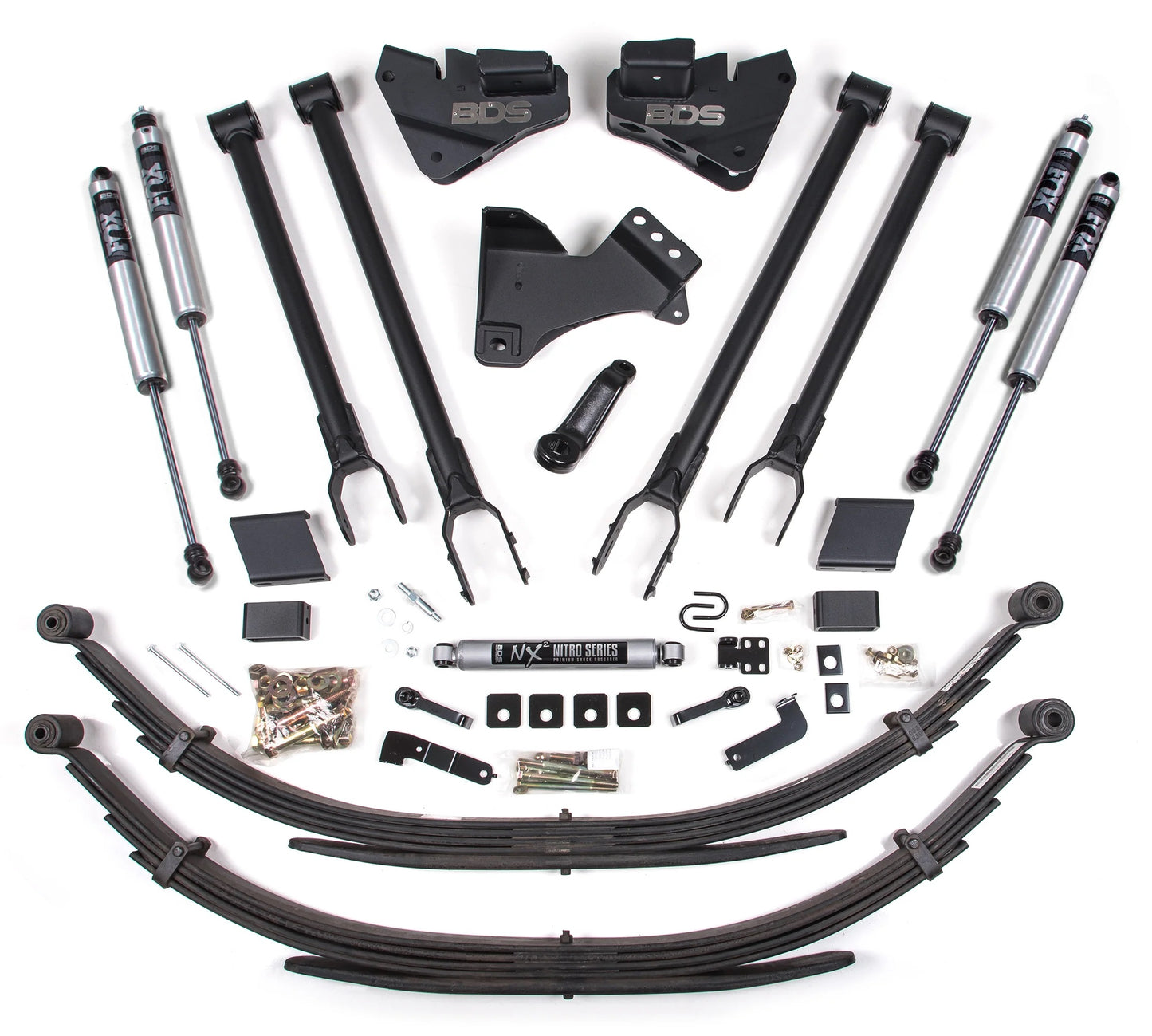 BDS 20-22 FORD F-250,F-350 SUPER 4WD,GAS,5" LIFT,LEAFS,4-LINK,FOX 2.0 SHOCKS