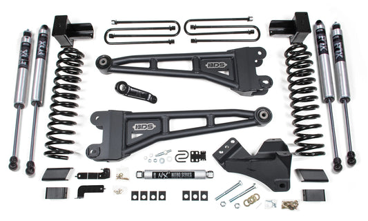 BDS 17-19 FORD F-350 4WD,DRW,DIESEL,4" RADIUS LIFT,BLOCK,FOX 2.0 SHOCKS