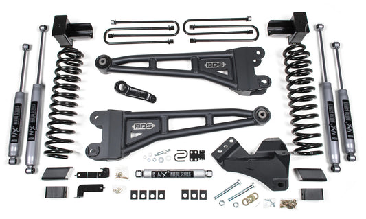 BDS 17-19 FORD F-350 4WD,DRW,DIESEL,4" RADIUS LIFT,BLOCK,NITRO SHOCKS