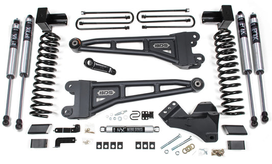 BDS 17-19 FORD F-350 4WD,DRW,GAS,4" RADIUS LIFT,BLOCK,FOX 2.0 SHOCKS