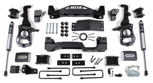 BDS 2021-2025 FORD F-150 4WD,6" LIFT KIT,5" BLOCK KIT,FOX 2.0 SHOCKS