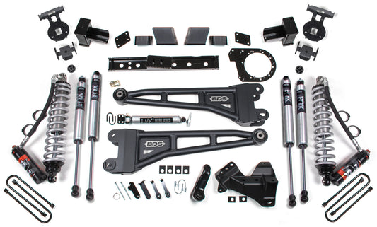 BDS 2017-2019 F250,F350 4WD 2-LEAF 6" RADIUS ARM SUSP. LIFT,2" REAR,FOX COILOVER
