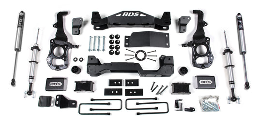 BDS 2021-2025 FORD F-150 4WD,4" LIFT KIT,3" BLOCK,FOX 2.0 STRUTS