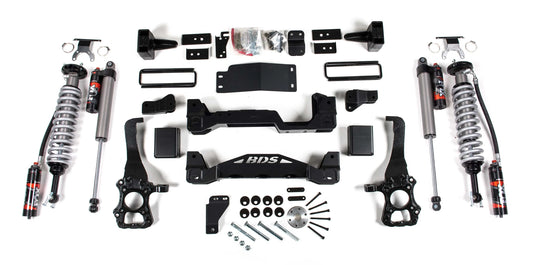 BDS 2015-2020 FORD F-150 4WD,6" LIFT KIT,CROSS,BLOCK,FOX 2.5 COILOVER,FOX 2.0