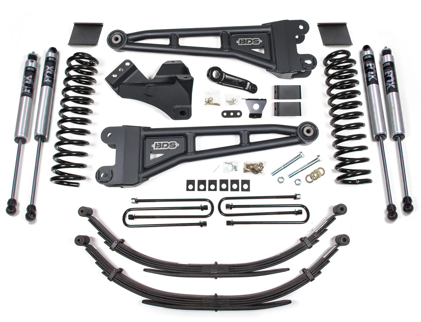 BDS 11-16 FORD F-250/F-350,GAS,4WD,6" RADIUS LIFT,2" FACTORY BLOCK,FOX 2.0 SHOCK