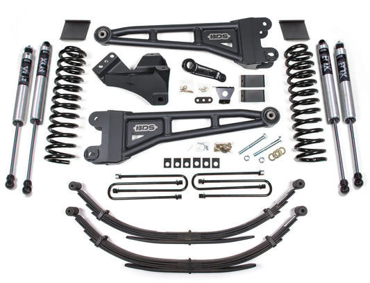 BDS 11-16 FORD F-250/F-350,GAS,4WD,6" RADIUS LIFT,3" FACTORY BLOCK,FOX 2.0 SHOCK