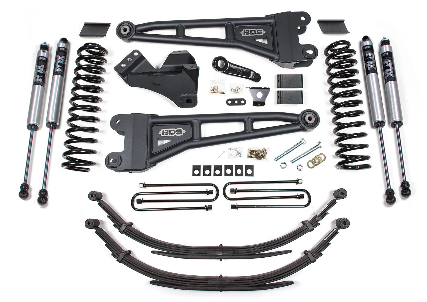 BDS 2011-2016 F250,F350 4WD DIESEL 4" RADIUS ARM LIFT,LEAF SPRING,FOX 2.0 SHOCKS