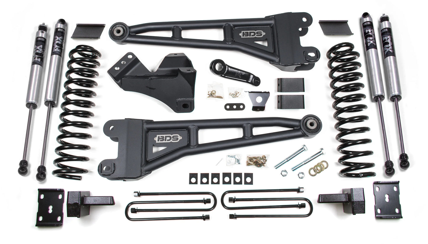 BDS 2011-2016 FORD F-250/F-350,GAS,4WD,4" RADIUS LIFT,4" BLOCK,FOX 2.0 SHOCKS