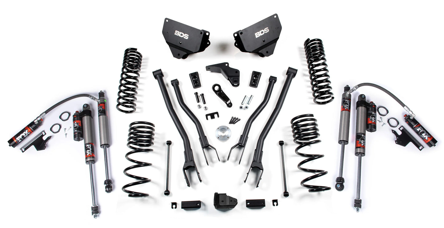 BDS 2014-2018 RAM 2500,DIESEL,4WD,4" LIFT KIT,4-LINK,COIL SPRING,FOX 2.5,FOX 2.0
