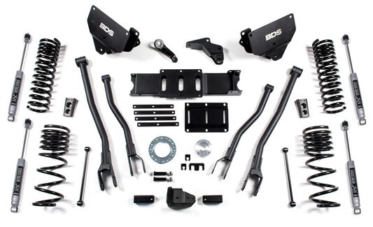 BDS 2014-2018 RAM 2500,DIESEL,4WD,6" LIFT KIT,4-LINK,COIL SPRING,NITRO SHOCKS