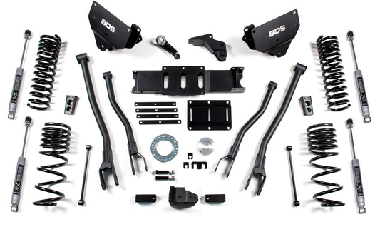 BDS 2014-2018 RAM 2500,GAS,4WD,5.5" LIFT KIT,4-LINK,COIL SPRING,NITRO SHOCKS