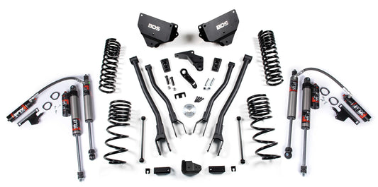 BDS 2014-2018 RAM 2500,GAS,4WD,4" LIFT KIT,4-LINK,COIL SPRING,FOX 2.5,FOX 2.0