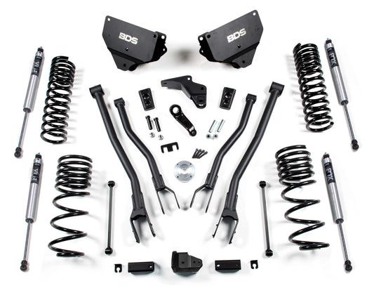 BDS 2014-2018 RAM 2500,GAS,4WD,4" LIFT KIT,4-LINK,COIL SPRING,FOX 2.0 SHOCKS