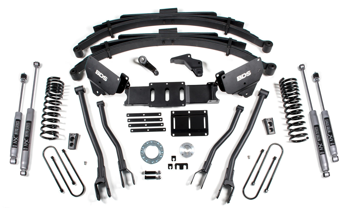 BDS 2013-2018 RAM 3500 4WD,GAS,5.5" LIFT,LEAFS,4-LINK,SPRINGS,NITRO SHOCKS