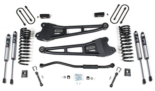 BDS 2013-2018 RAM 3500 4WD,DIESEL,3" RADIUS ARM LIFT KIT,BLOCKS,FOX 2.0 SHOCKS