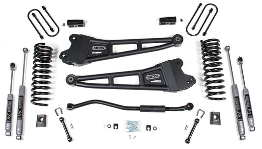 BDS 2013-2018 RAM 3500 4WD,DIESEL,3" RADIUS ARM LIFT KIT,BLOCKS,NITRO SHOCKS