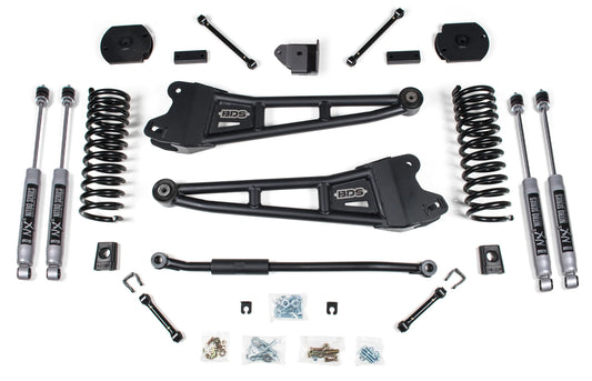 BDS 2014-2018,2025 RAM 2500 4WD DIESEL,3" LIFT KIT W/ RADIUS ARMS & NITRO SHOCKS