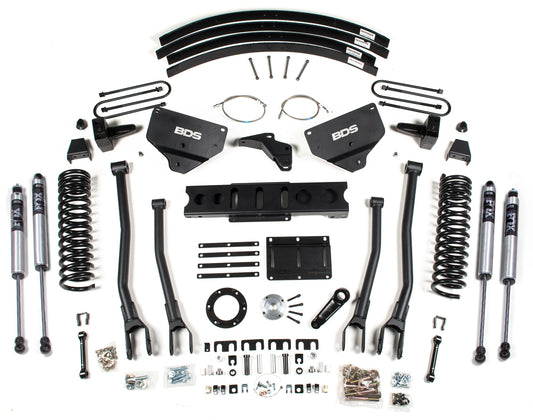 BDS 2013-2018 RAM 3500 4WD,DIESEL,8" LIFT,ADD-A-LEAF,4-LINK,6-BOLT,FOX 2.0 SHOCK