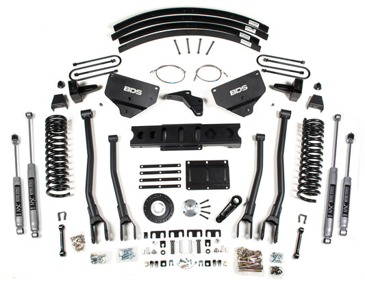 BDS 2013-2018 RAM 3500 4WD,DIESEL,8" LIFT,ADD-A-LEAF,4-LINK,6-BOLT,NITRO SHOCK