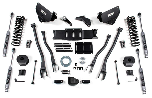 BDS 2014-2018 RAM 2500 4WD,DIESEL,REAR AIR RIDE,6" LIFT KIT,4-LINK,NITRO SHOCK