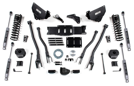 BDS 2014-2018 RAM 2500 4WD,GAS,REAR AIR RIDE,5.5" LIFT KIT,4-LINK,NITRO SHOCKS