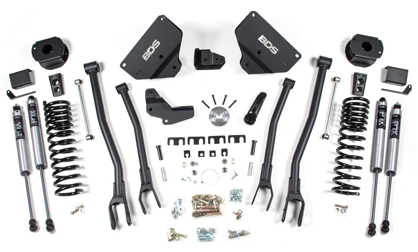BDS 2014-2018 RAM 2500 4WD,GAS,REAR AIR RIDE,4" LIFT KIT,4-LINK,FOX 2.0 SHOCKS
