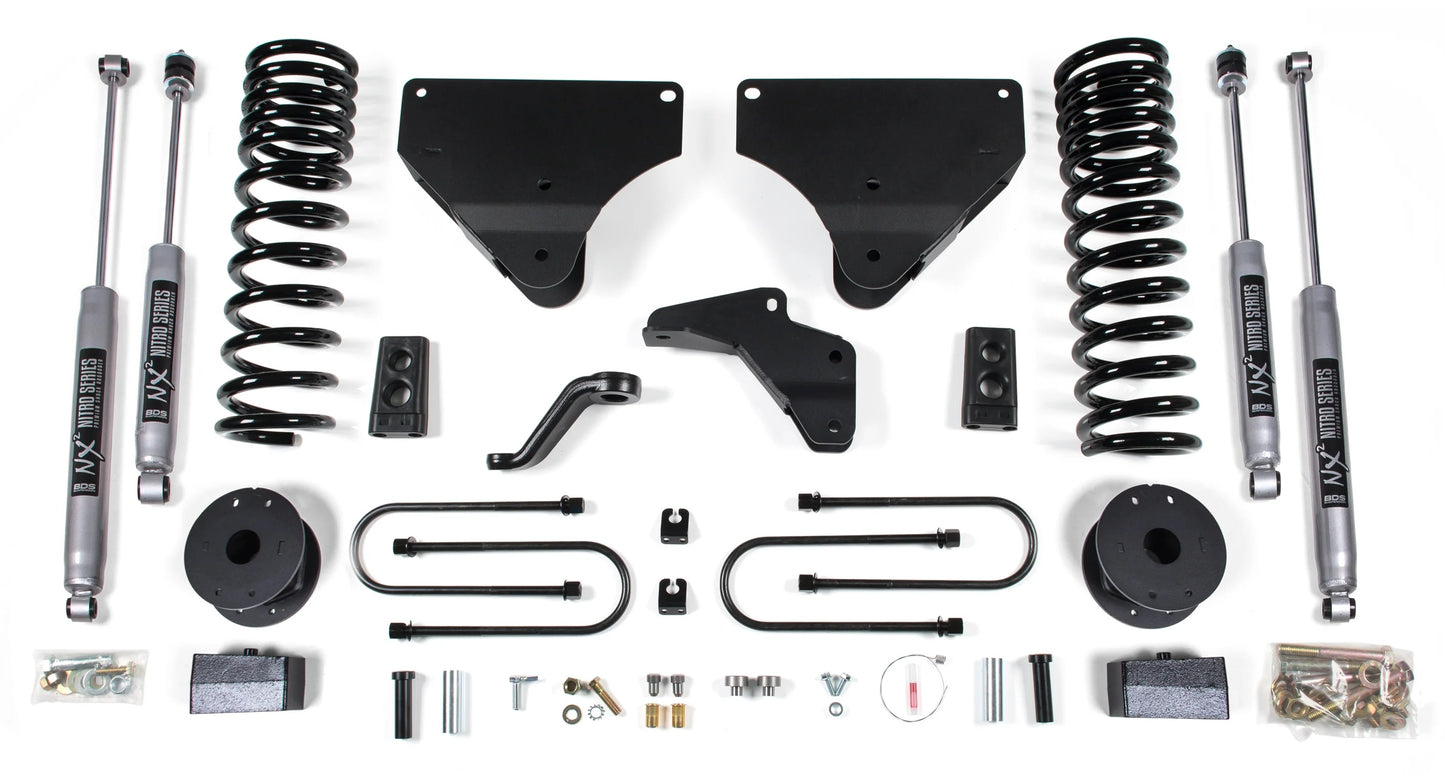 BDS 2013-2018 RAM 3500 4WD,REAR AIR RIDE,GAS,4" LIFT KIT,SPRINGS,NITRO SHOCKS