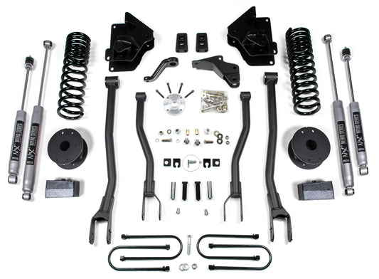 BDS 2013-2018 RAM 3500 4WD,REAR AIR RIDE,GAS,4" LIFT KIT,4-LINK,NITRO SHOCKS