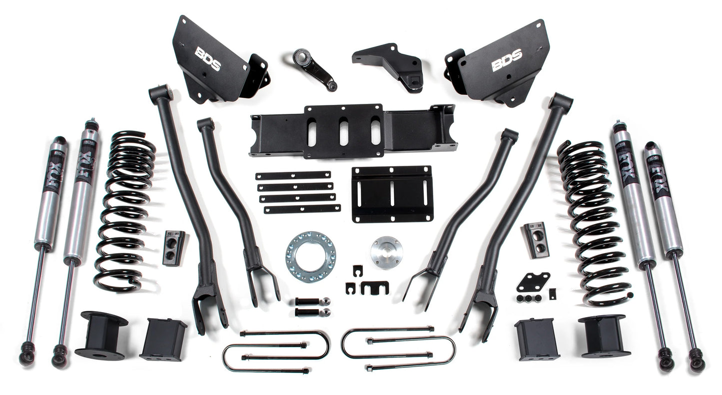 BDS 2013-2018 RAM 3500 4WD,REAR AIR RIDE,DIESEL,6" LIFT KIT,4-LINK,FOX 2.0 SHOCK