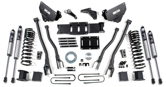 BDS 2013-2018 RAM 3500 4WD,AIR RIDE,DIESEL,6" LIFT,4-LINK,8-BOLT,FOX 2.0 SHOCKS