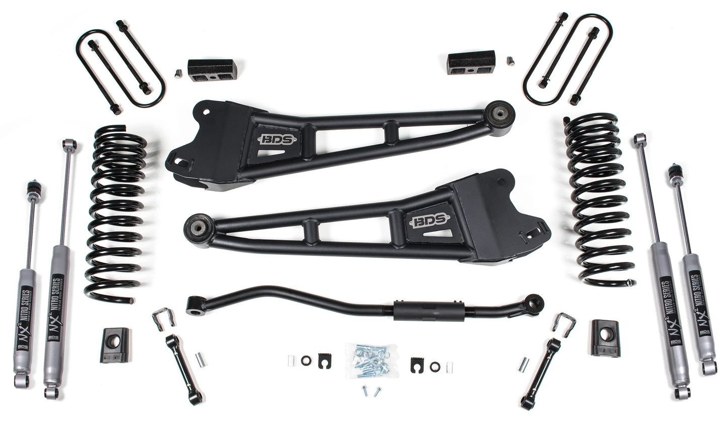 BDS 19-24 RAM 3500 4WD,DIESEL,NO OVERLOAD,RADIUS 3" LIFT,SPRINGS,NITRO SHOCKS