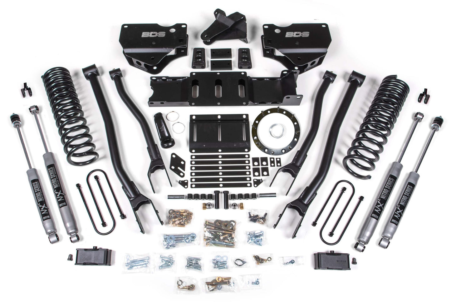 BDS 19-24 RAM 3500 4WD,DIESEL,NO OVERLOAD,4" LIFT,4-LINK,8-BOLT,NITRO SHOCKS