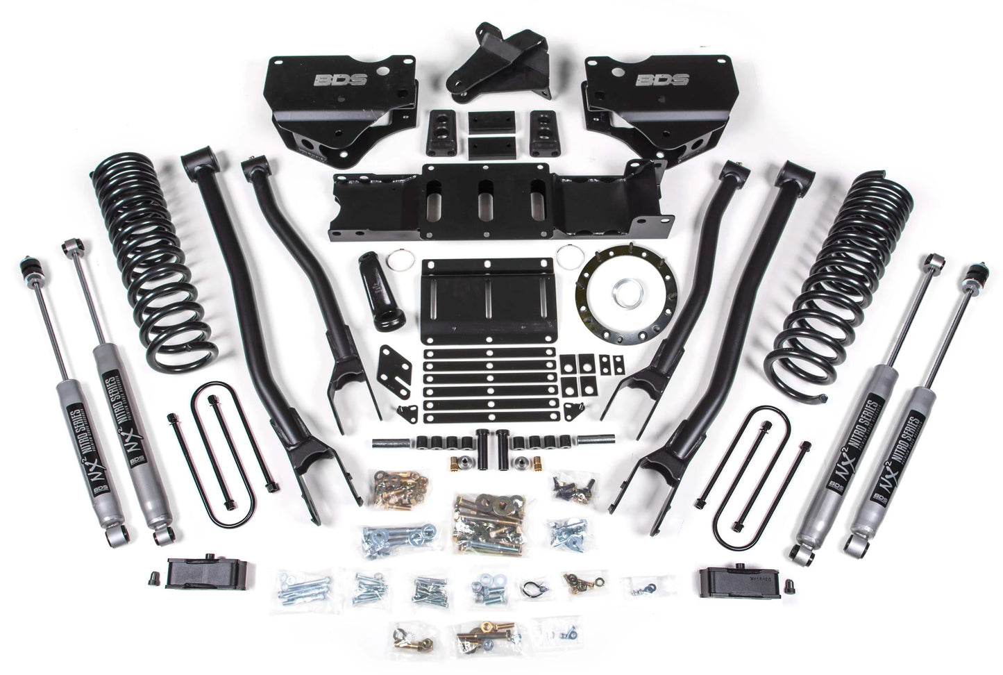 BDS 19-24 RAM 3500 4WD,DIESEL,OVERLOAD,4" LIFT,2",4-LINK,8-BOLT,NITRO SHOCKS