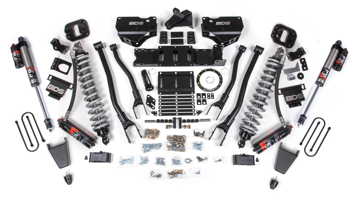 BDS 19-24 RAM 3500 4WD,DIESEL,OVERLOAD,4" LIFT,2",4-LINK,8-BOLT,FOX 2.5,RUBBER