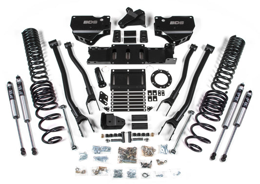 BDS 2019-2024 RAM 2500 4WD,DIESEL,4" LIFT,4-LINK,SPRINGS,FOX 2.0 SHOCKS