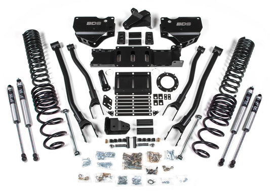 BDS 2019-2026 RAM 2500 4WD,GAS,4" LIFT KIT,4-LINK,SPRINGS,FOX 2.0 SHOCKS
