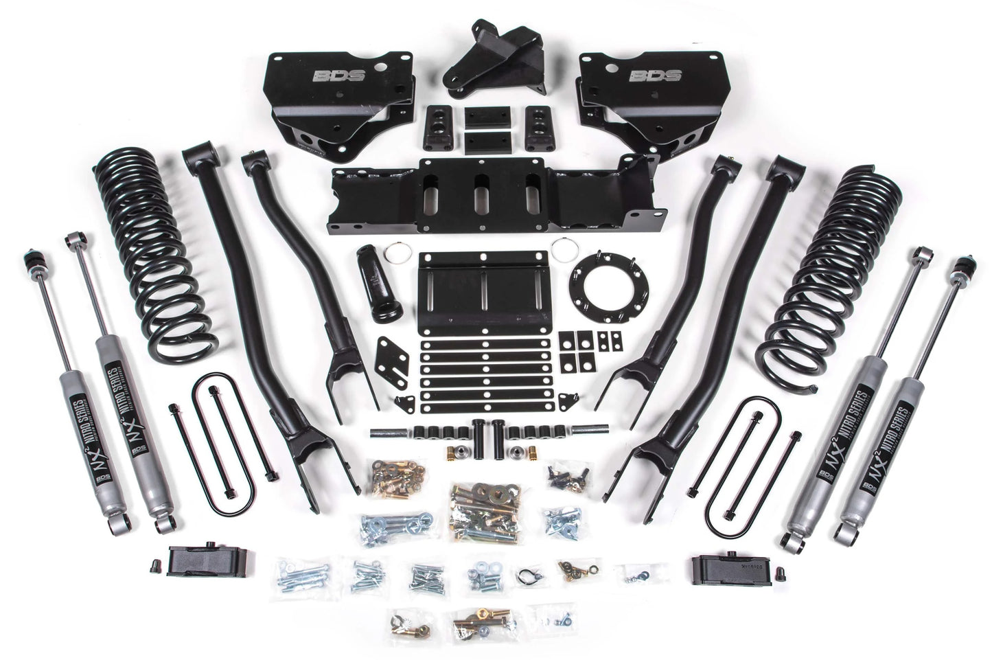 BDS 19-24 RAM 3500 GAS,4WD,4" LIFT,4-LINK,2" BLOCK,NO OVERLOAD,6-BOLT,NITRO