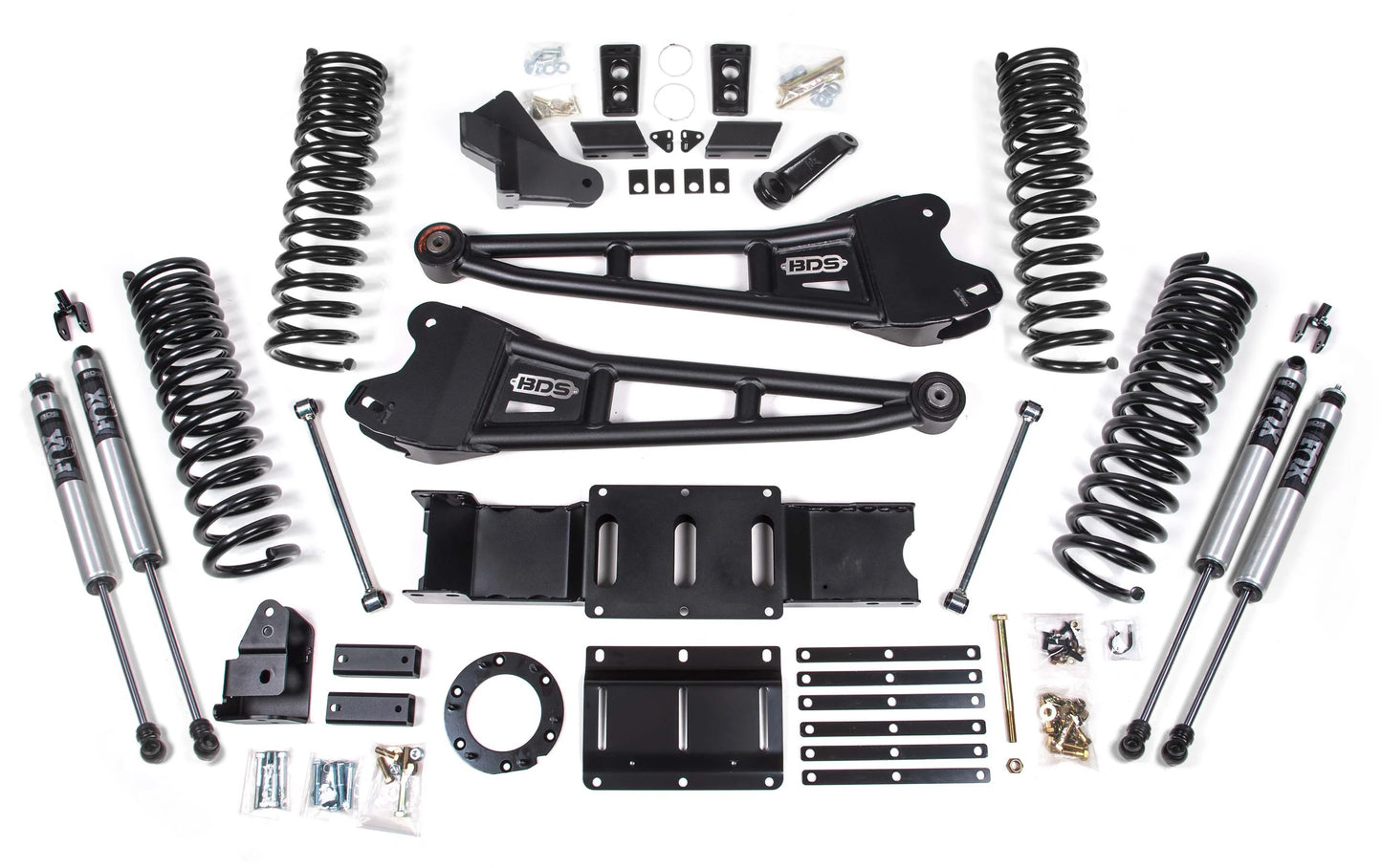 BDS 2019-2024 RAM 2500 DIESEL,4WD,6" RADIUS ARM LIFT KIT,6-BOLT,FOX 2.0 SHOCKS