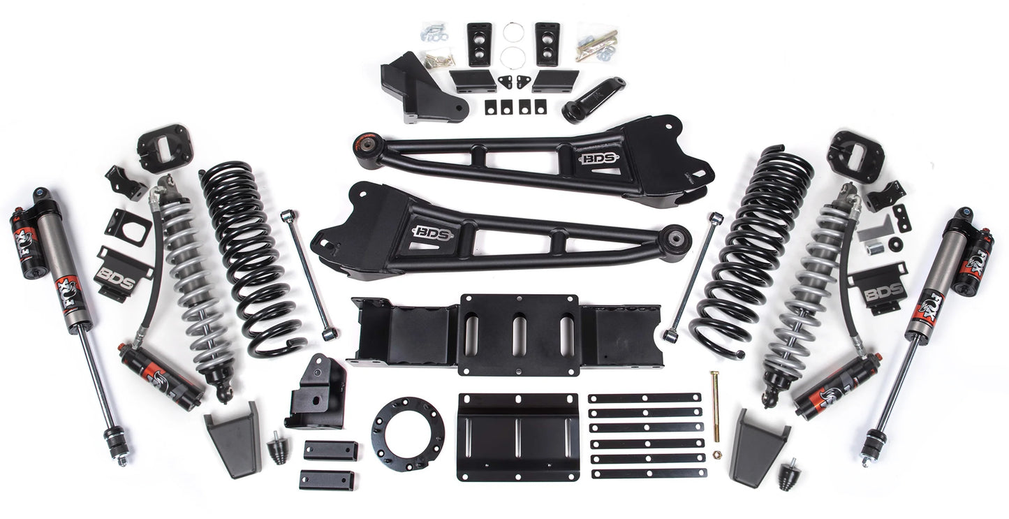 BDS 2019-2024 RAM 2500 DIESEL,4WD,6" RADIUS LIFT KIT,6-BOLT,RUBBER BUMP,FOX 2.5