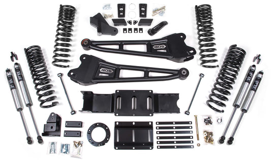 BDS 2019-2026 RAM 2500 GAS,4WD,5.5" RADIUS ARM LIFT KIT,6-BOLT,FOX 2.0 SHOCKS